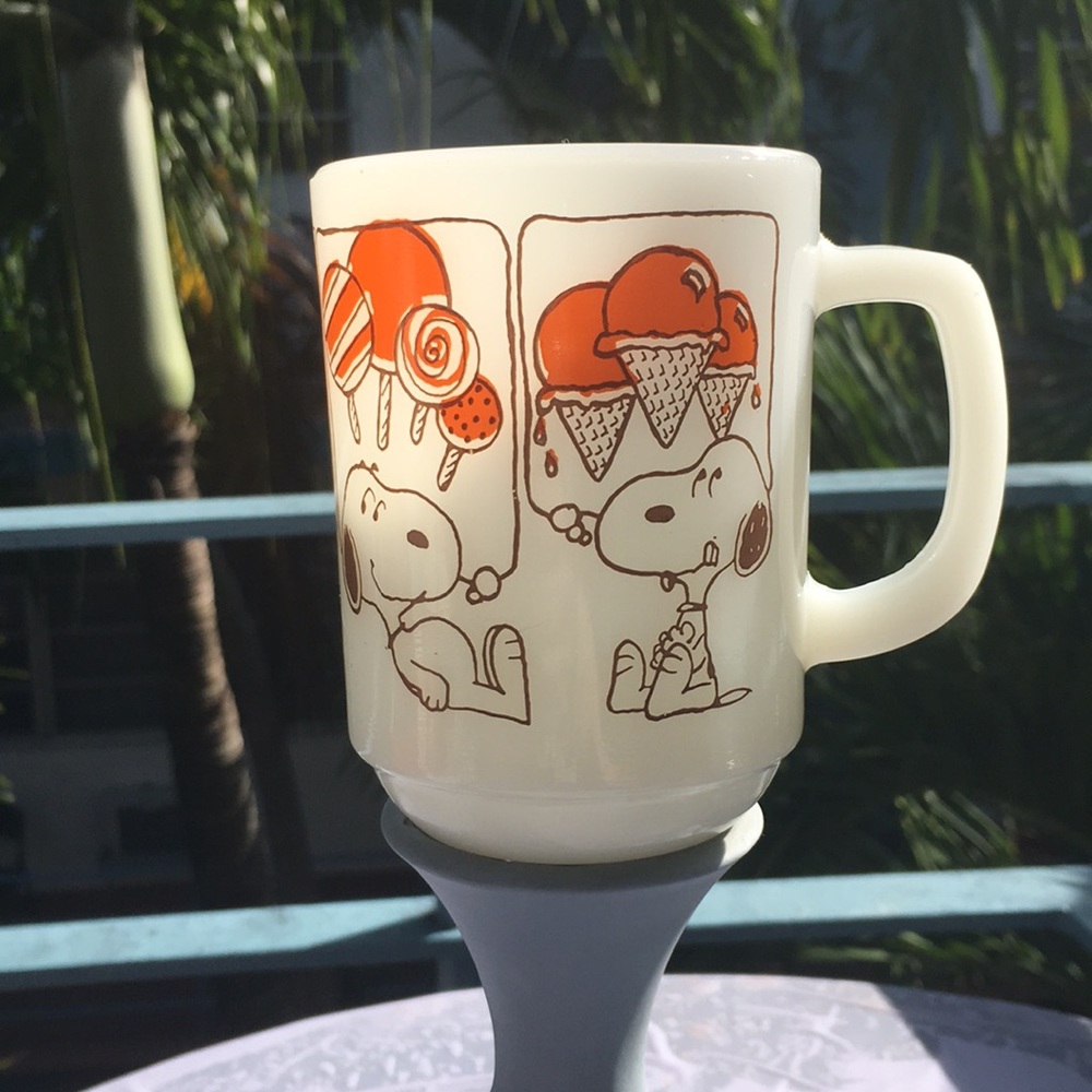 1958 EXTREMELY RARE ! VINTAGE SNOOPY ICE CREAM MUG - Picture 7 of 8